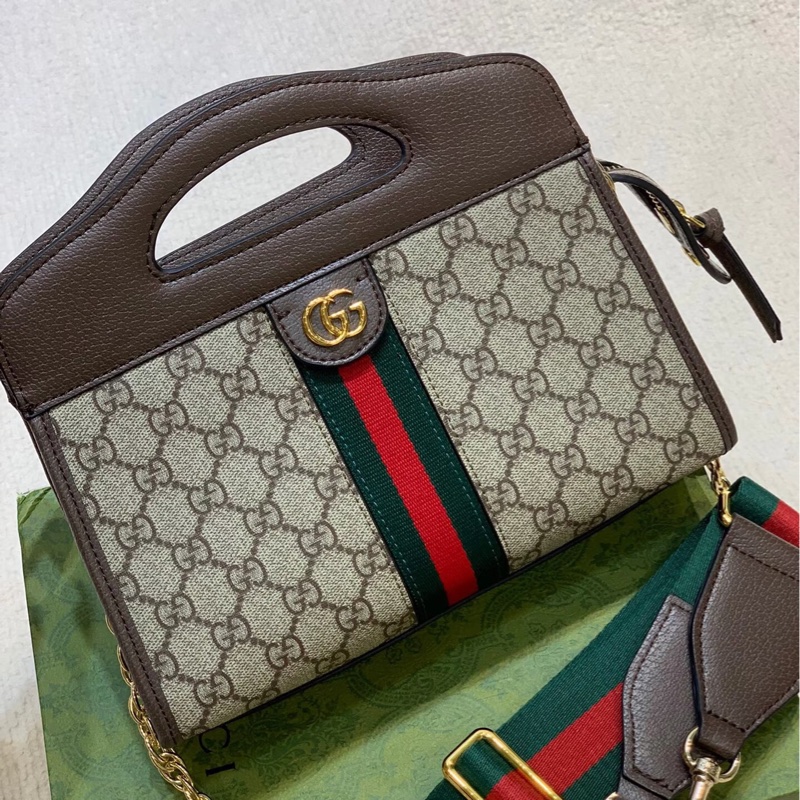 全新大全配🈶購證❤️ gucci #ophidia #老花 #雙肩帶 #手提斜挎包-2