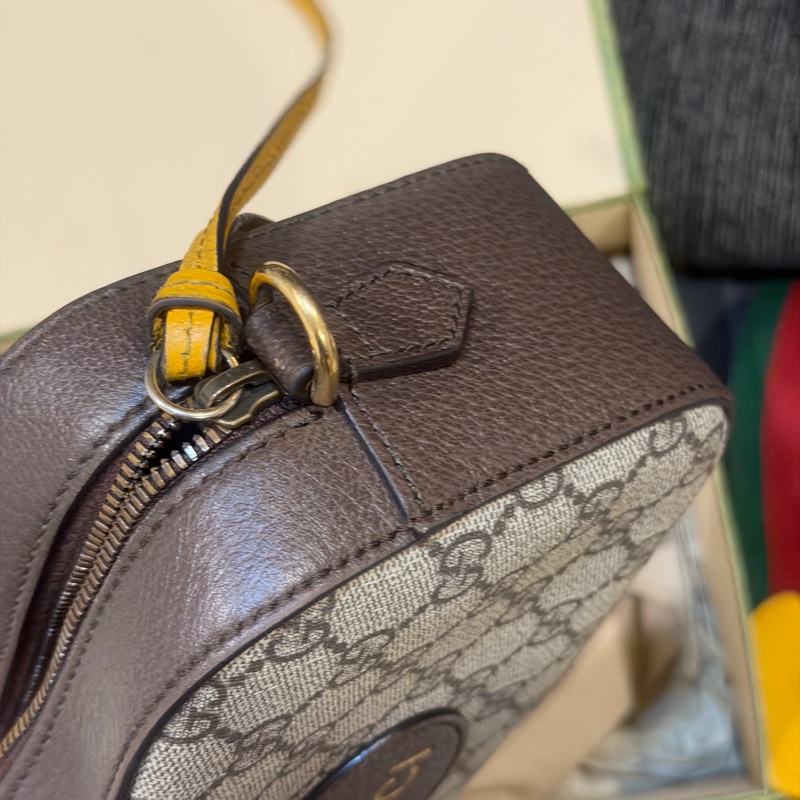 全新大全配🈶購證❤️ gucci #虎頭 #老花 #寬肩帶 #相機包-7