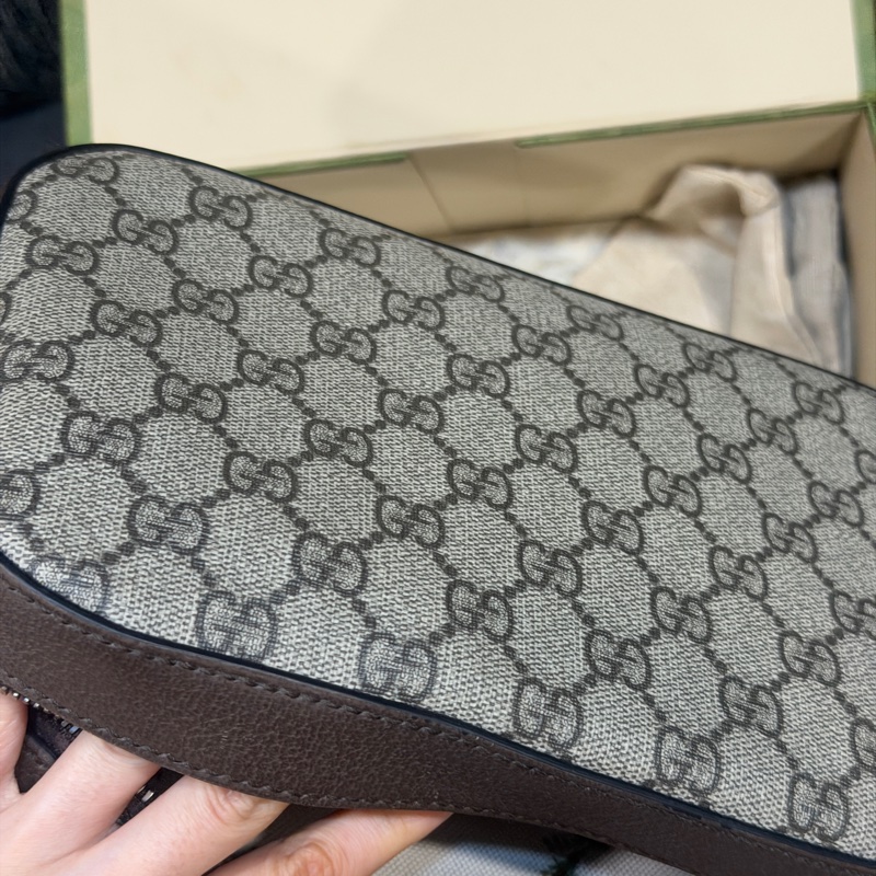 全新大全配🈶購證❤️ gucci #虎頭 #老花 #寬肩帶 #相機包-8