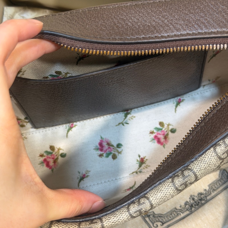 全新大全配🈶購證❤️ gucci #虎頭 #老花 #寬肩帶 #相機包-11