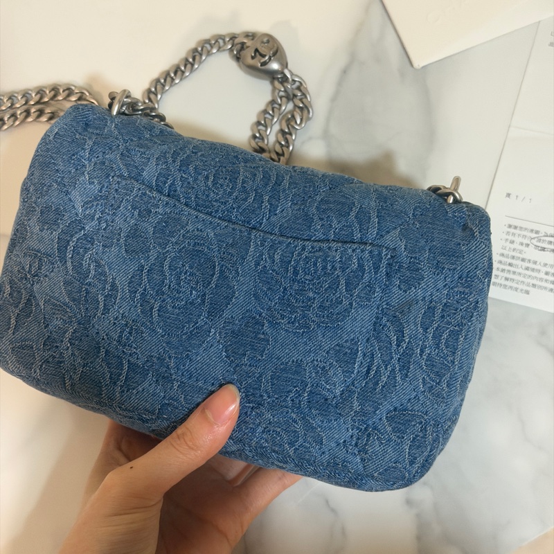 全新大全配🈶購證❤️芯片款❤️ 香奈兒 #牛仔 #愛心調節釦 #方胖子 #CF 17公分-9