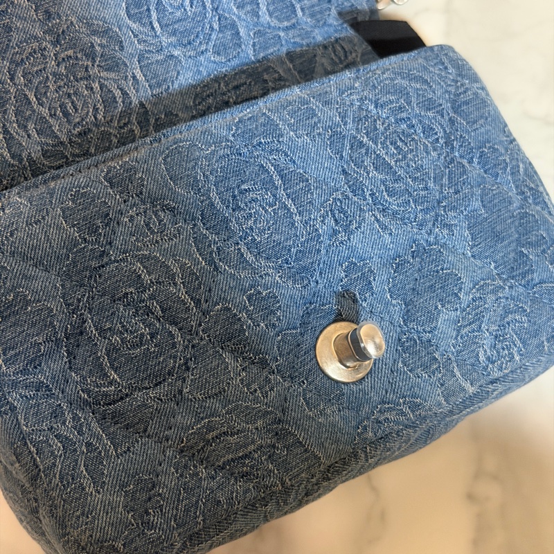 全新大全配🈶購證❤️芯片款❤️ 香奈兒 #牛仔 #愛心調節釦 #方胖子 #CF 17公分-12