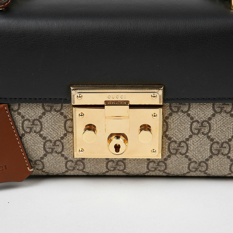 GUCCI 帶鎖小鏈條單肩斜背包 409487-2