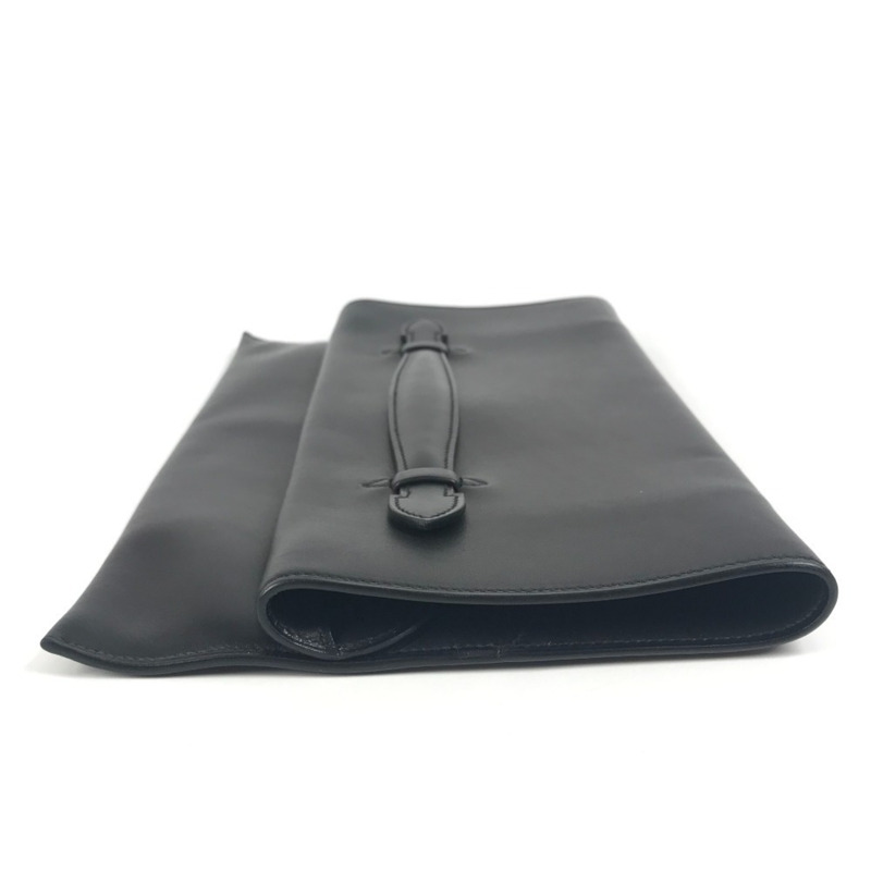 愛馬仕 Hermès 翻蓋手拿包，Pre-Pla，雙折手拿包，皮革，黑色，男女通用-3