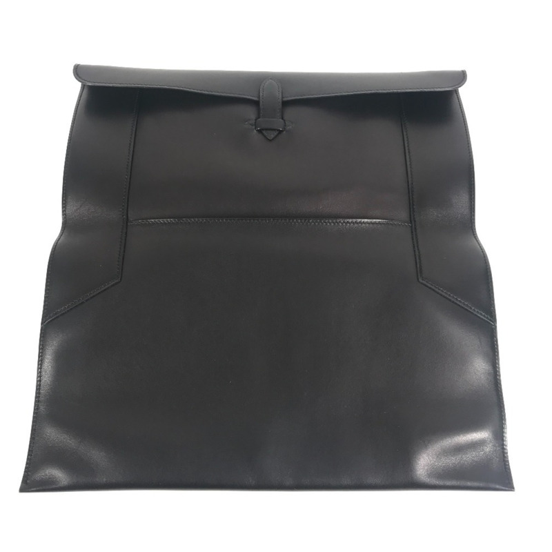 愛馬仕 Hermès 翻蓋手拿包，Pre-Pla，雙折手拿包，皮革，黑色，男女通用-7