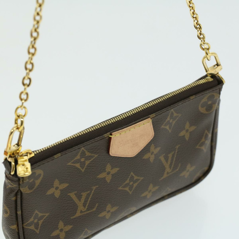 【日本直送】路易威登 Monogram Multi Pochette 配件包 卡其色 M44813 33620SAM-16