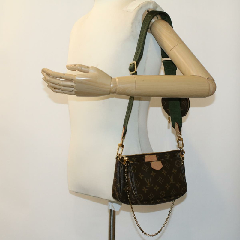 【日本直送】路易威登 Monogram Multi Pochette 配件包 卡其色 M44813 33620SAM-37