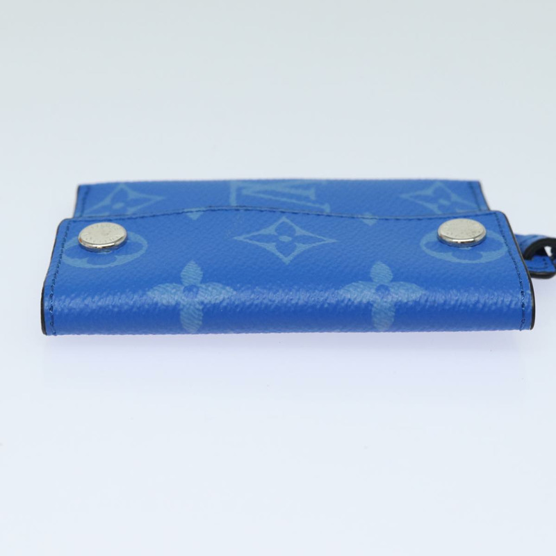 【日本直送】路易威登 Monogram Pockets On Strap 卡包 藍色 M83154 LV Auth 77437SAM-2