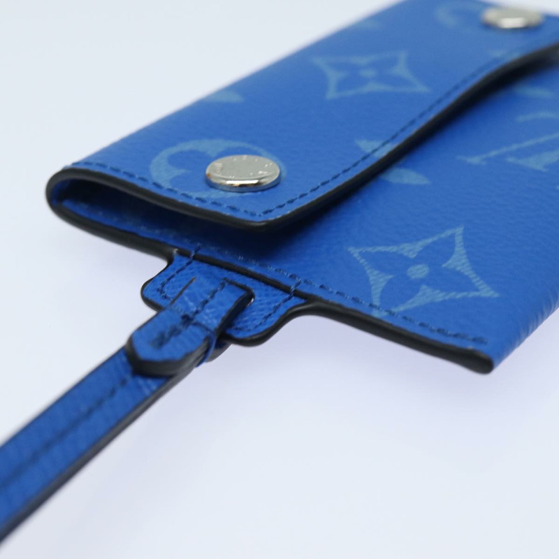 【日本直送】路易威登 Monogram Pockets On Strap 卡包 藍色 M83154 LV Auth 77437SAM-5