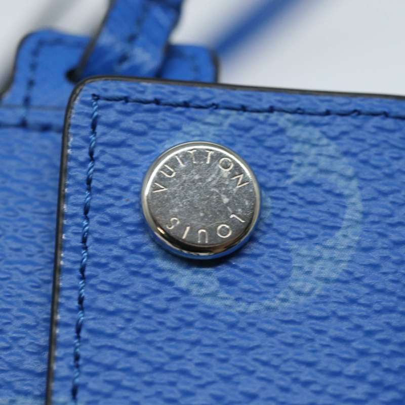 【日本直送】路易威登 Monogram Pockets On Strap 卡包 藍色 M83154 LV Auth 77437SAM-17