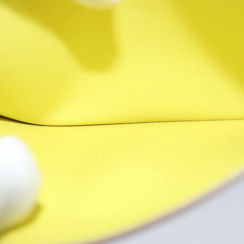 【日本直送】愛馬仕 Click 16 肩背包，黃色皮革，正品，貨號 77462SAM-21