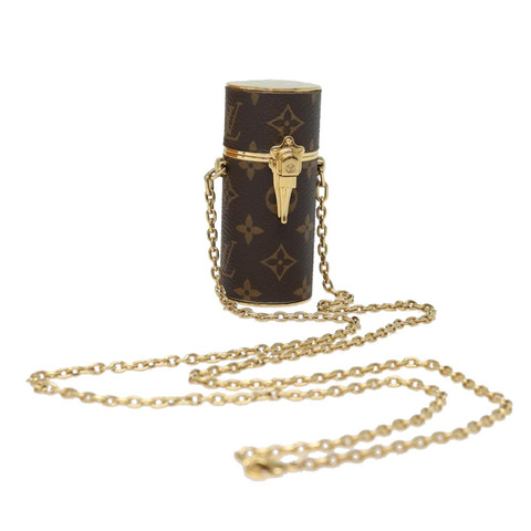 路易威登 Monogram 唇膏盒化妝包 MP2406 LV Auth 78001AM