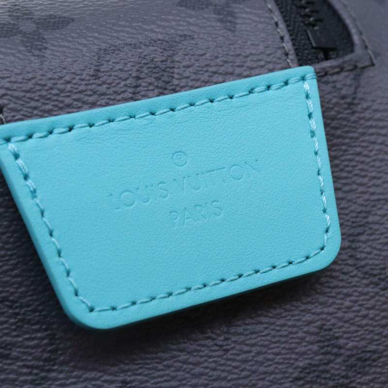 【日本直送】路易威登 Monogram Eclipse Reverse Dopp Kit Bag Turquoise M11482 Auth 89059SAM-18