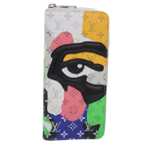 路易威登 Monogram LV Portrait Zippy 垂直錢包 M82590 LV Auth 92757AM