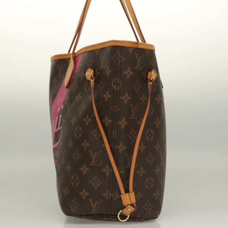 【日本直送】路易威登 Monogram V Line Neverfull MM 手提包 粉紅色 LV 正品 BD681AM-2