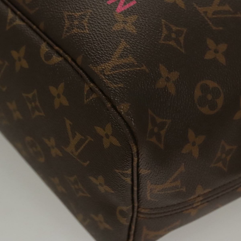 【日本直送】路易威登 Monogram V Line Neverfull MM 手提包 粉紅色 LV 正品 BD681AM-15