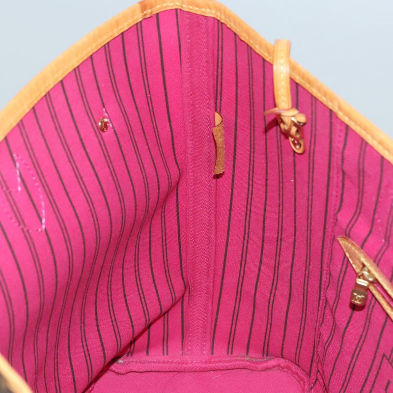 【日本直送】路易威登 Monogram V Line Neverfull MM 手提包 粉紅色 LV 正品 BD681AM-23