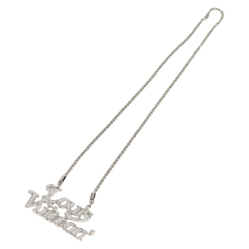 【日本直送】路易威登 Colliers Quard LV Strass 項鍊，金屬銀色，型號 MP2691，正品編號 130779AM-1
