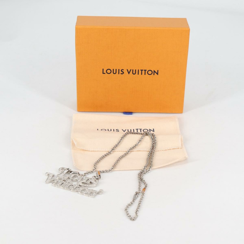 【日本直送】路易威登 Colliers Quard LV Strass 項鍊，金屬銀色，型號 MP2691，正品編號 130779AM-11