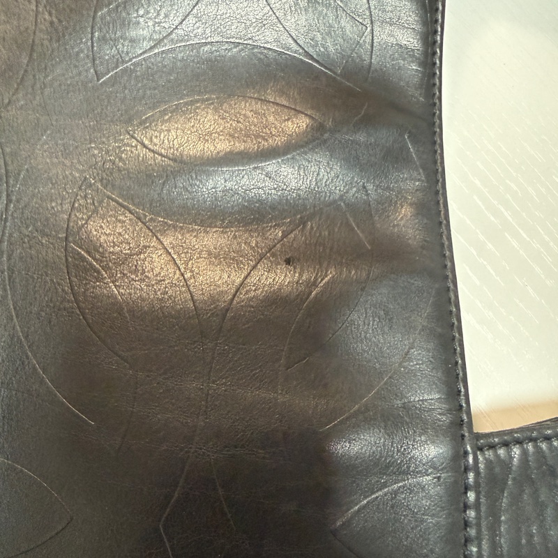 日本中古 Chanel 香奈兒肩背包 tote bag 黑色-25