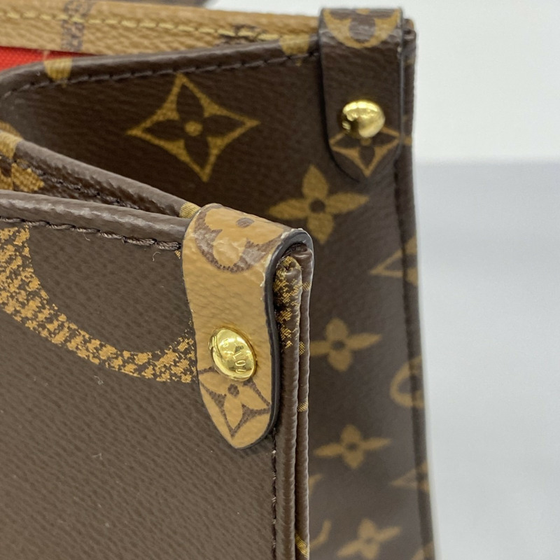 路易威登 Monogram Giant Reverse On-the-Go MM 手提包 M45039 棕色 2-Way 女士款-6