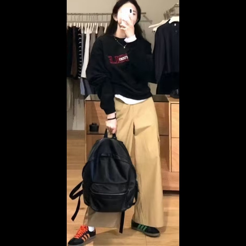 YSL 感恩節特價 聖羅蘭 經典黑色全皮革後背包-6