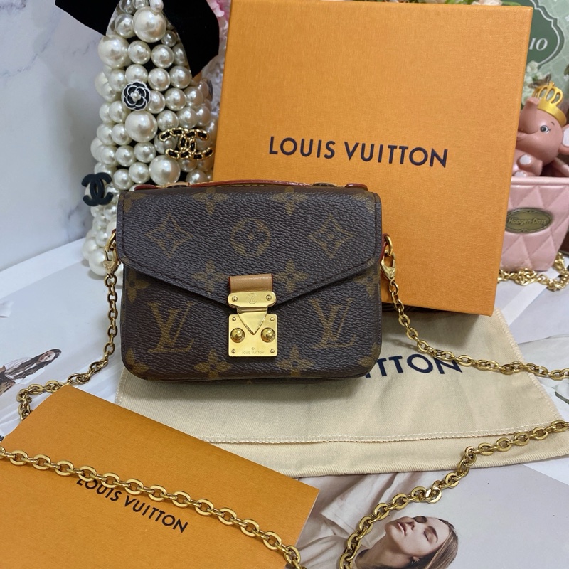 Lv M81267 迷你郵差包 芯片款 大全配 💌-4