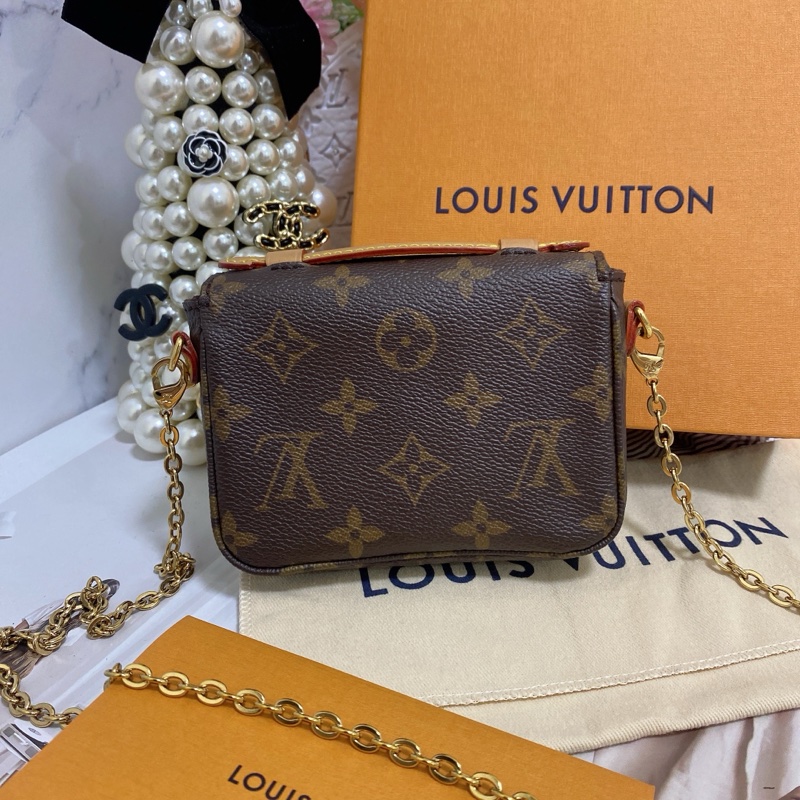 Lv M81267 迷你郵差包 芯片款 大全配 💌-8
