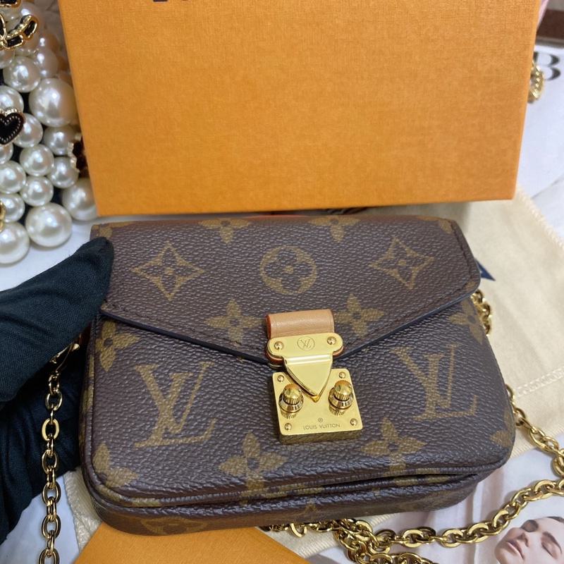 Lv M81267 迷你郵差包 芯片款 大全配 💌-12