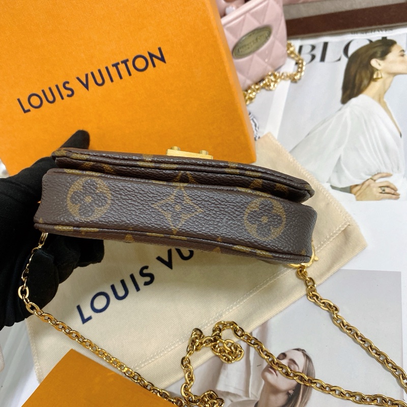 Lv M81267 迷你郵差包 芯片款 大全配 💌-14