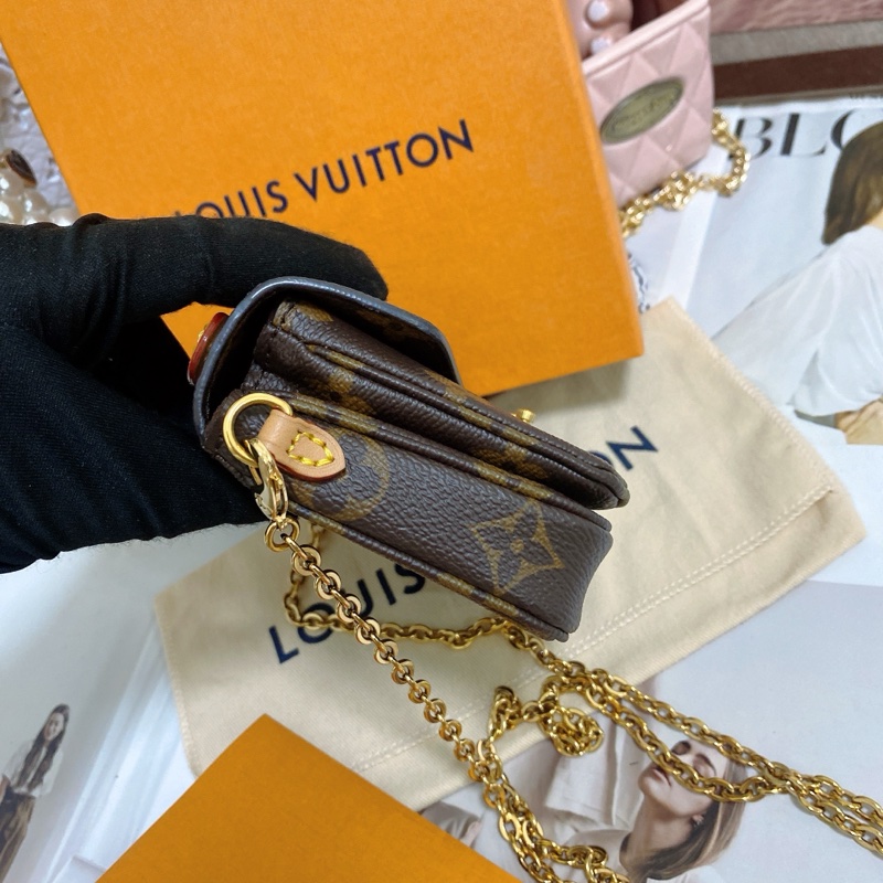 Lv M81267 迷你郵差包 芯片款 大全配 💌-15
