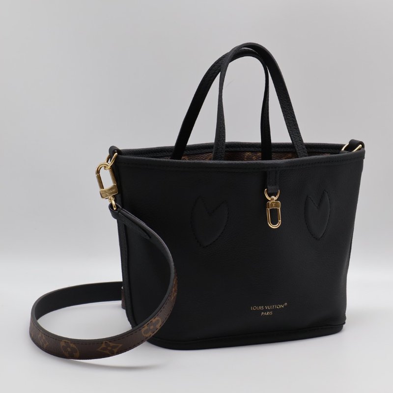 LOUIS VUITTON Neverfull BB - 雙面黑-2