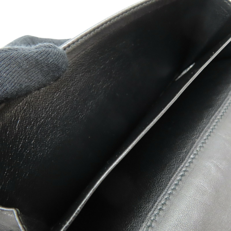 黑色 編織羊皮 扣式長夾 【BOTTEGA VENETA 寶緹嘉】 134075-6