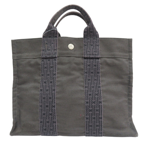 灰色 帆布 Herline PM 手提包【HERMES 愛馬仕】