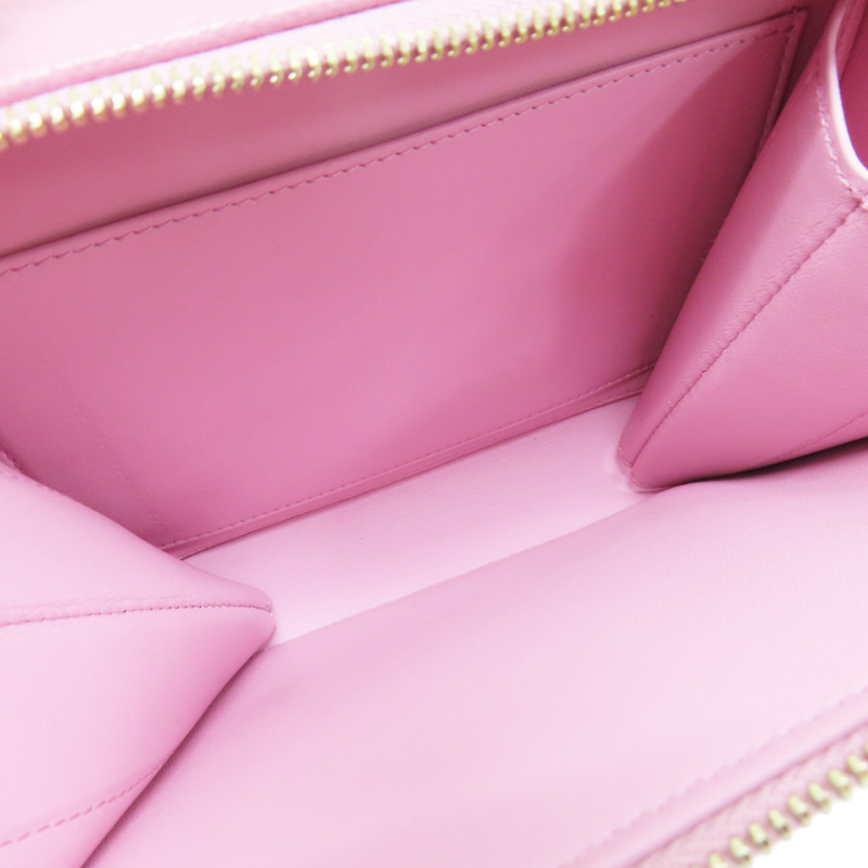 粉紫色 菱格紋 荔枝牛皮Pick Me Up Vanity 手把 鍊帶肩背包 金釦【CHANEL 香奈兒】 AS3221-5