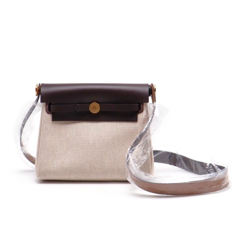 HERMES Herbag zip 20 - 烏木金-0