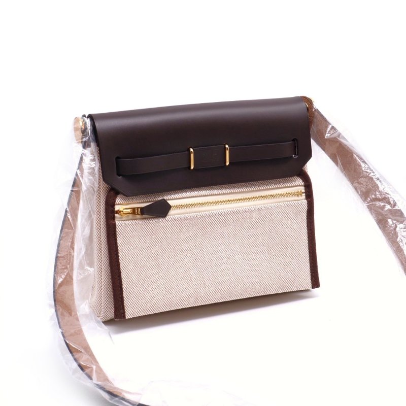 HERMES Herbag zip 20 - 烏木金-1