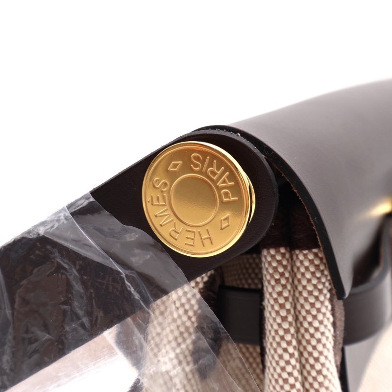 HERMES Herbag zip 20 - 烏木金-4