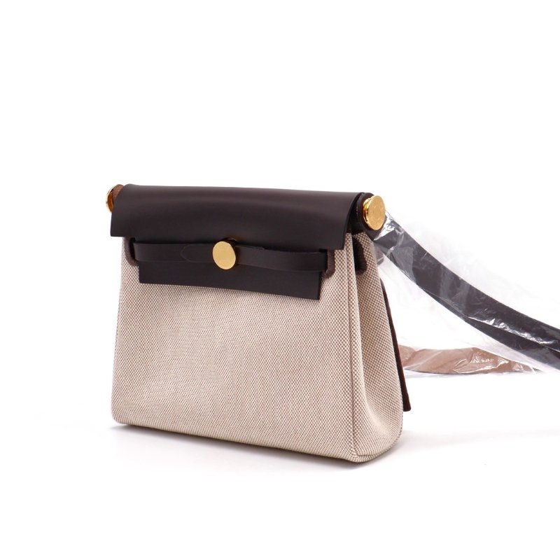 HERMES Herbag zip 20 - 烏木金-6