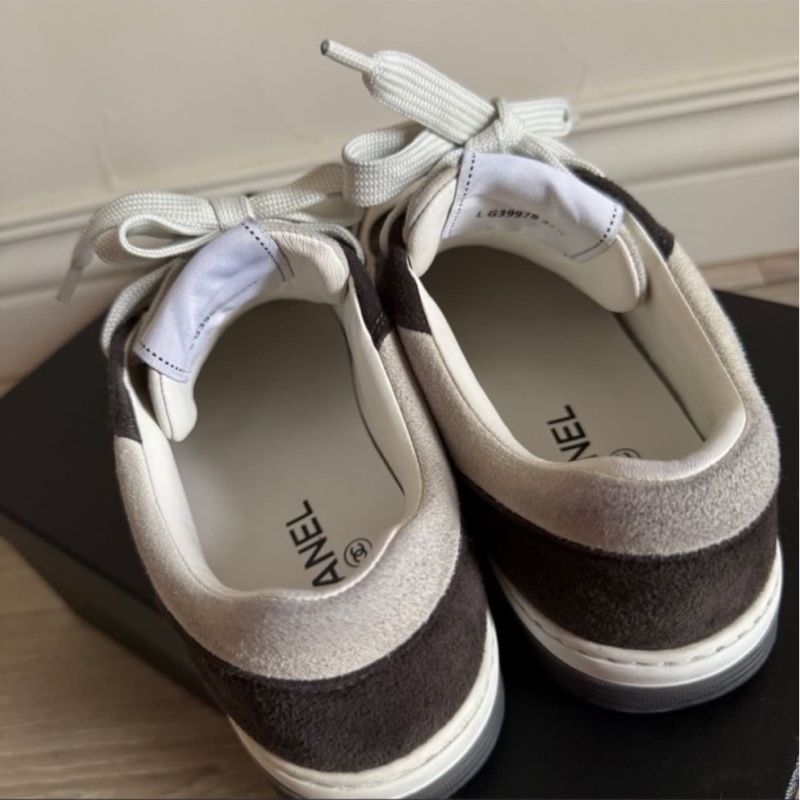 二手私物Chanel logo板鞋黑37.5-4