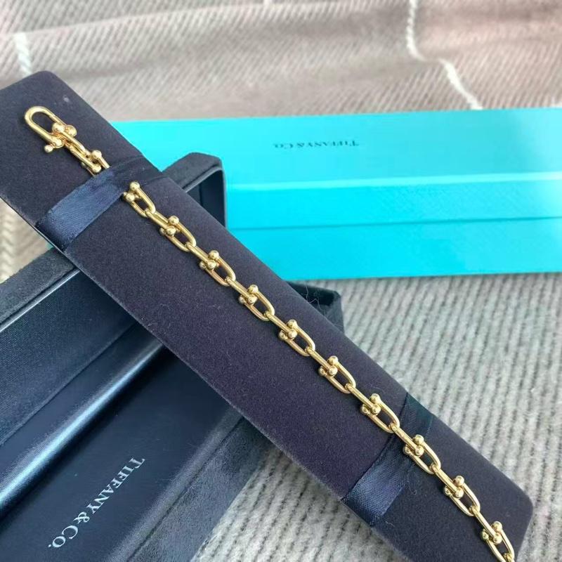 Tiffany Hardwear系列18k金手鍊，合適 16-17手腕-0