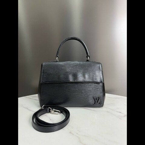 LOUIS VUITTON 黑色 Cluny BB 肩背包手提包
