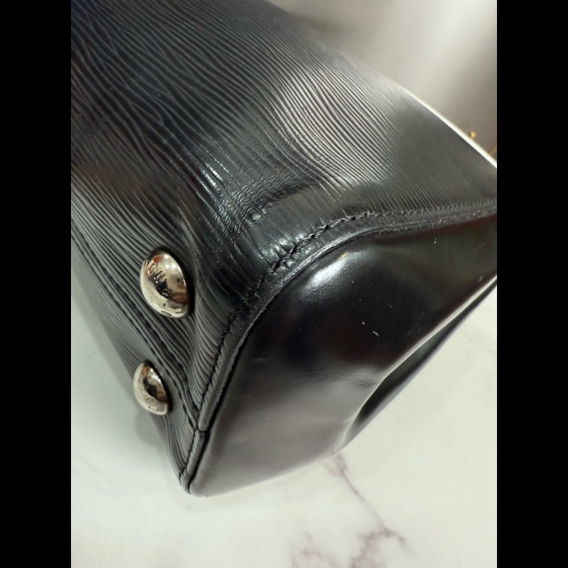 LOUIS VUITTON 黑色 Cluny BB 肩背包手提包-7