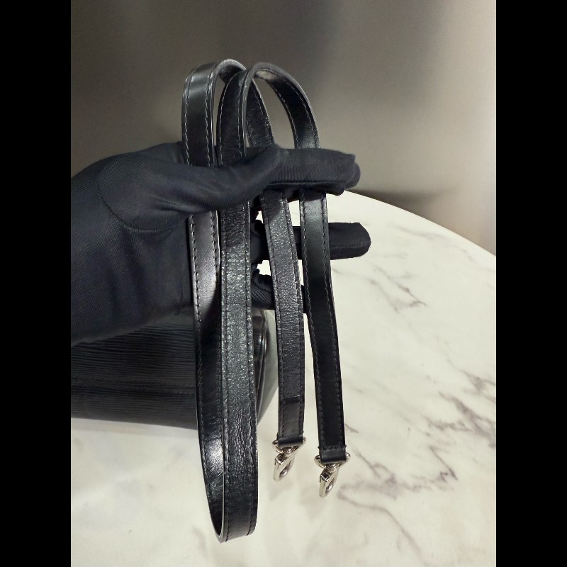 LOUIS VUITTON 黑色 Cluny BB 肩背包手提包-19