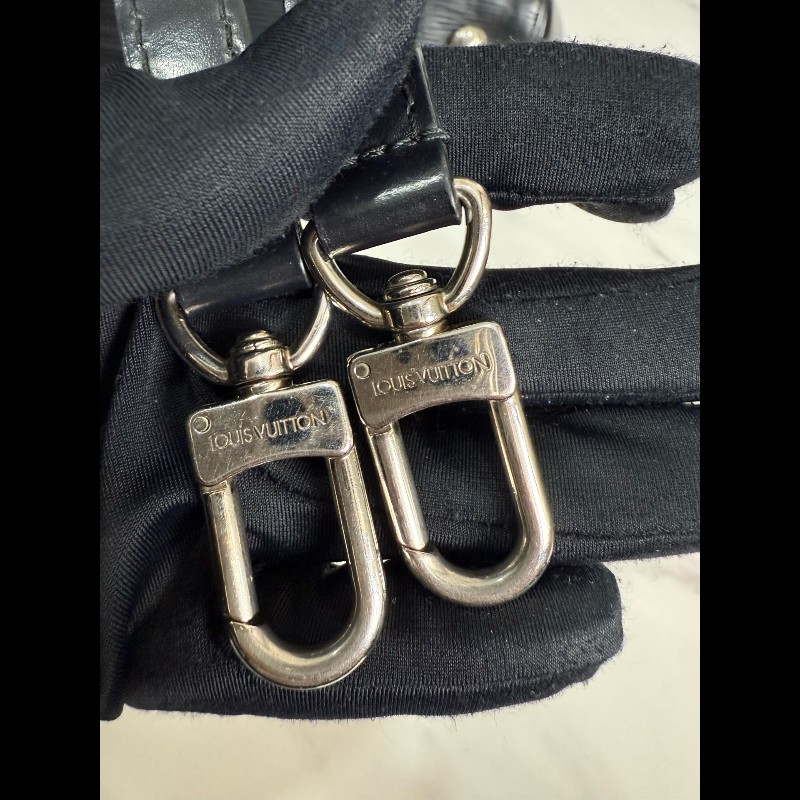 LOUIS VUITTON 黑色 Cluny BB 肩背包手提包-20