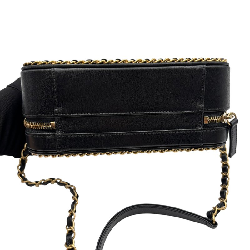 【美收精品】CHANEL 黑金鍊條相機包 B-987【隔月月中將轉賣至日本 上架期限30天】-4