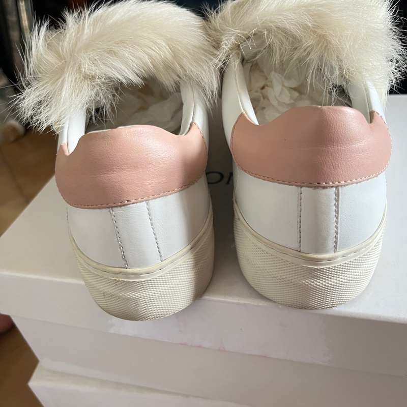 二手私物Moncler  毛毛小白鞋38號-2