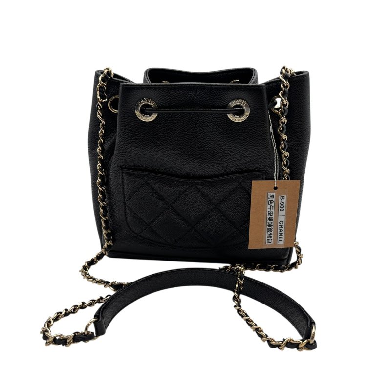 【美收精品】CHANEL 黑色牛皮單肩包 B-988【隔月月中將轉賣至日本 上架期限30天】-1