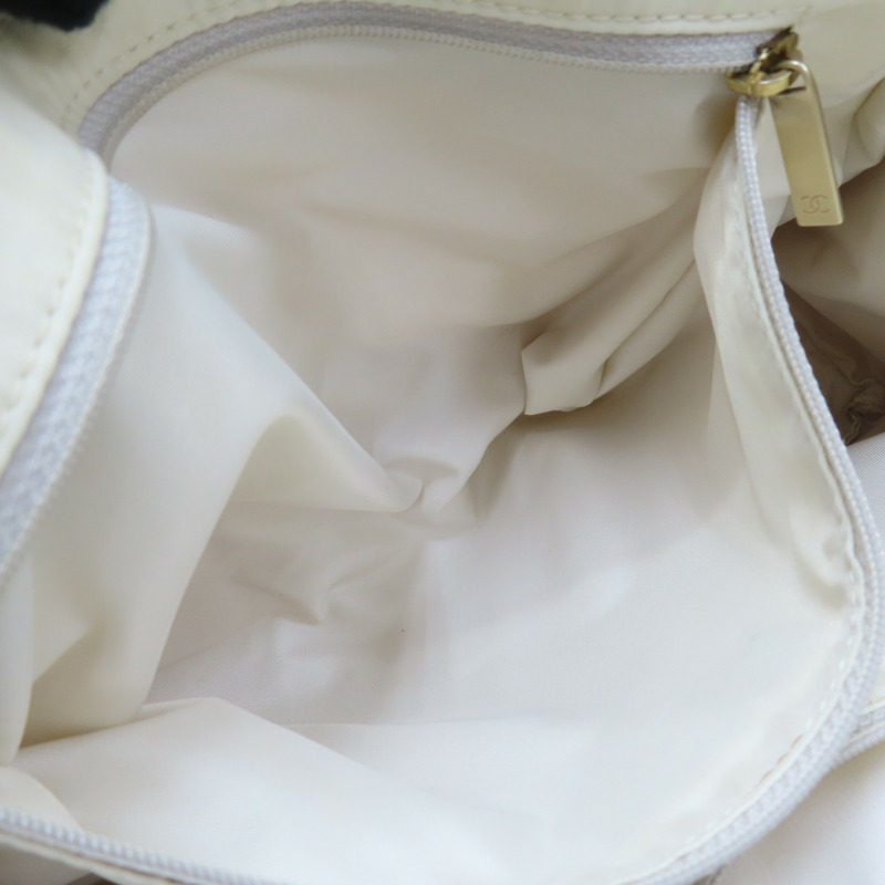 卡其色 帆布 New Travel line Tote 手提包 (無卡)【CHANEL 香奈兒】 A20457-7