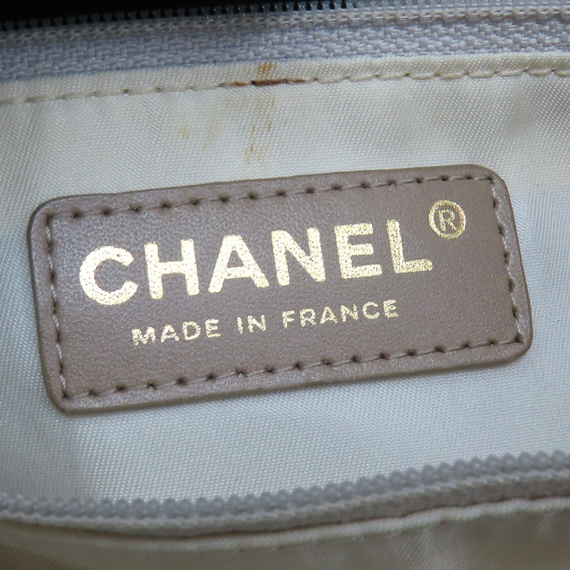 卡其色 帆布 New Travel line Tote 手提包 (無卡)【CHANEL 香奈兒】 A20457-8